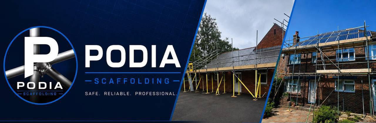 PODIA Scaffolding hire, scaffold poles motif